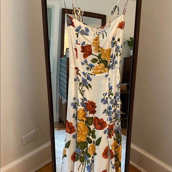 Reformation Juliette Midi Dress, color Formosa - Picture 5 of 11